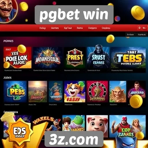 Diversidade de jogos oferecidos no pgbet win